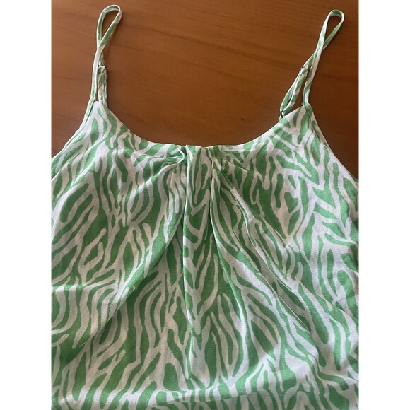 Diane Von Furstanberg Strappy Mesh Sea Twig Green Mini Dress DVF - Picture 7 of 11